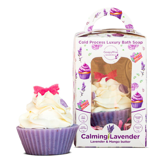 Calming Lavender Cupcake Soap