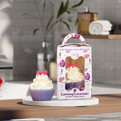 Lavender & Mango Butter Cupcake Soap